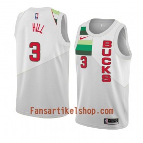 Milwaukee Bucks Trikot George Hill 3 2018-19 Nike Weiß Swingman - Herren